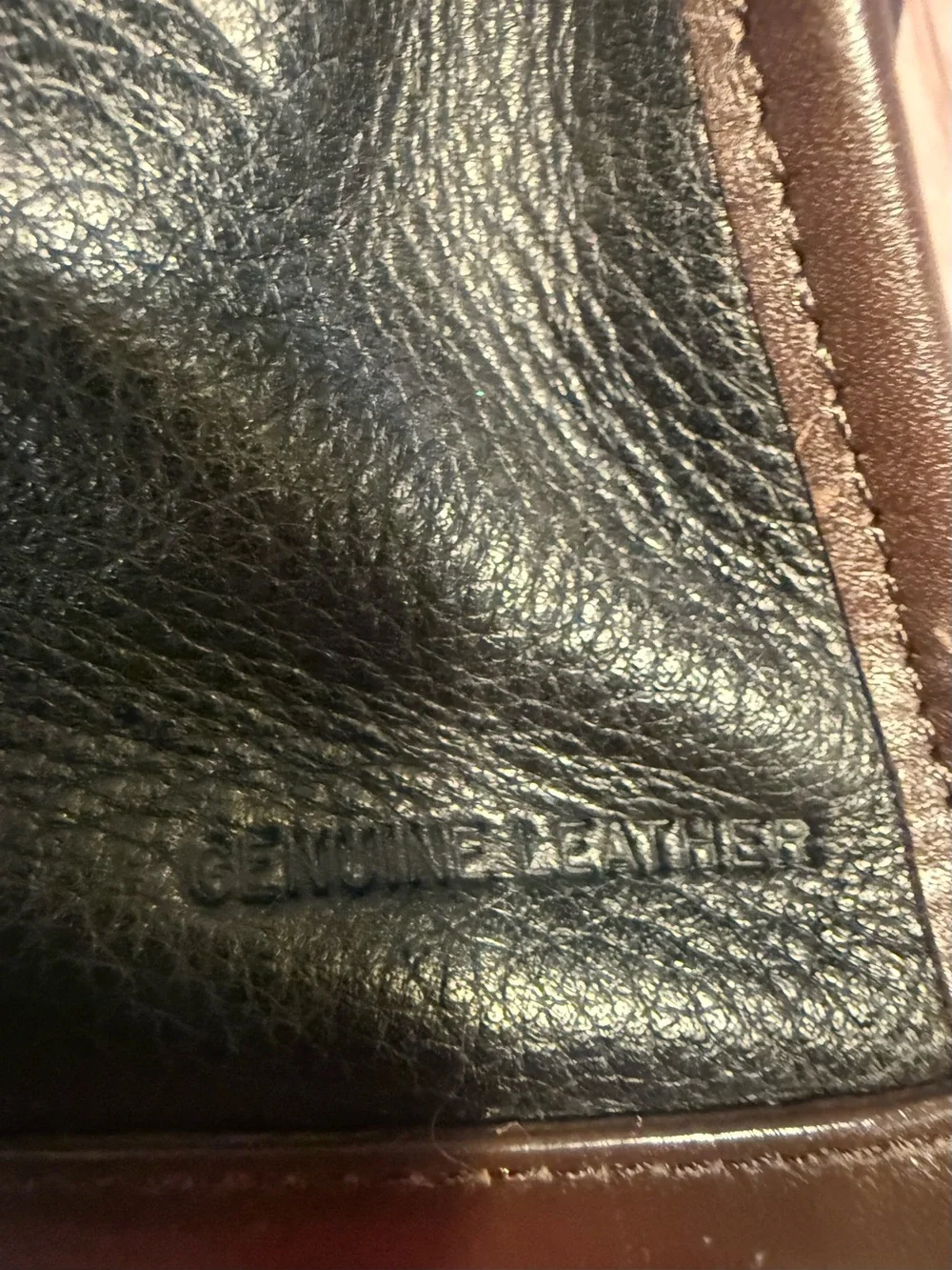 Jones New York Black Brown Leather Crossbody Messenger Bag